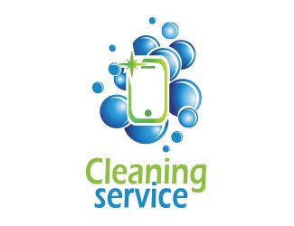 Projekt graficzny logo dla firmy online cleaning mobile service 2